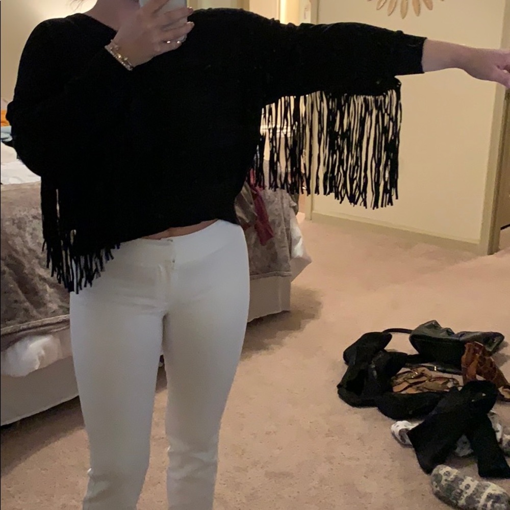 Fringe sweater